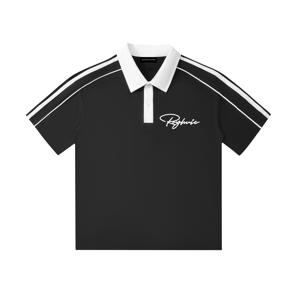 Striped Collar Polo Shirt