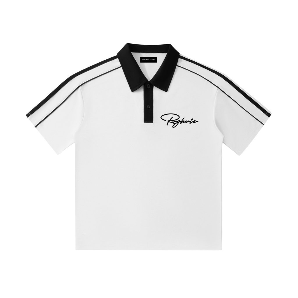 Striped Collar Polo Shirt