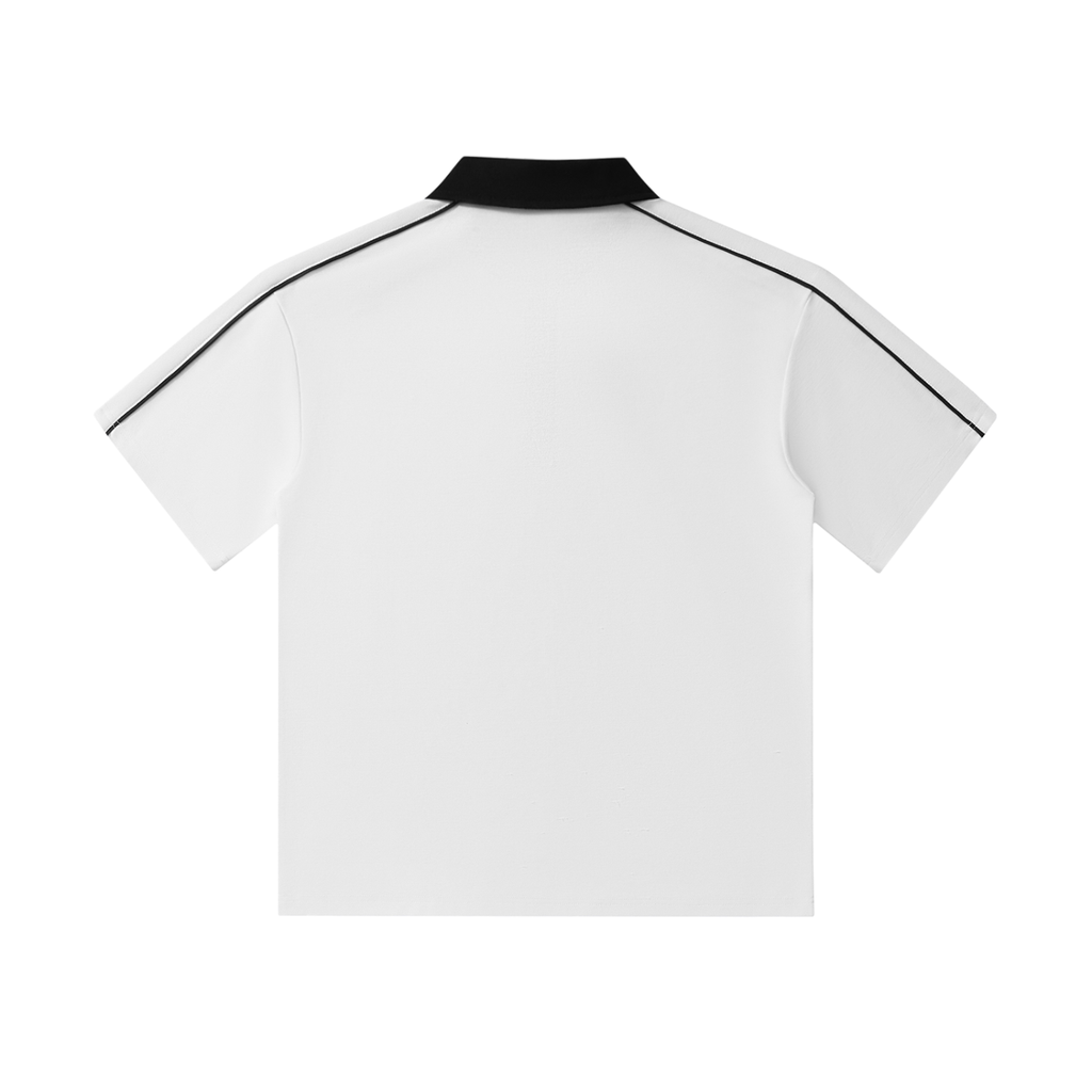 Striped Collar Polo Shirt